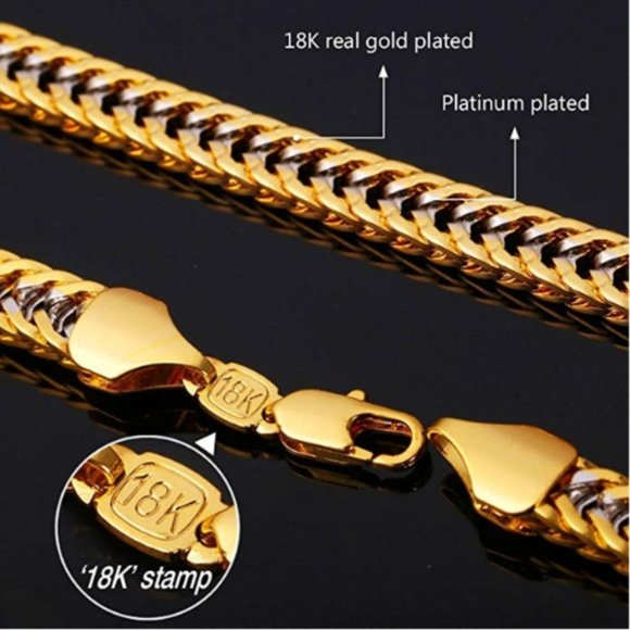 New Mens "Maximus" Two-Tone Necklace - Picture 2 of 5